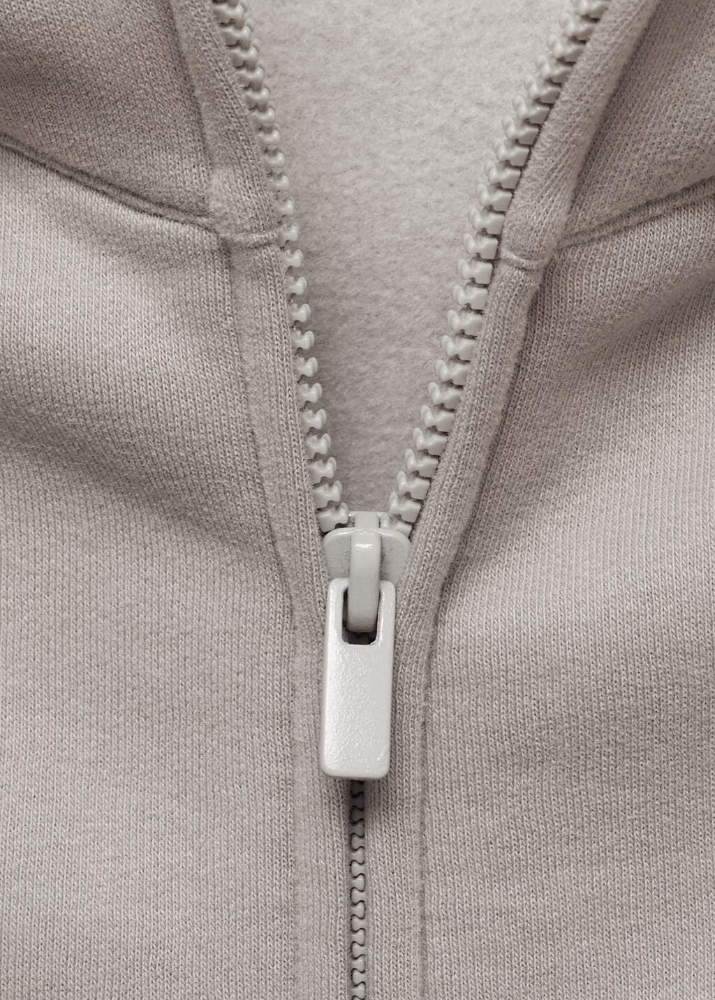 Cropped sweatshirt hoodie - Grey