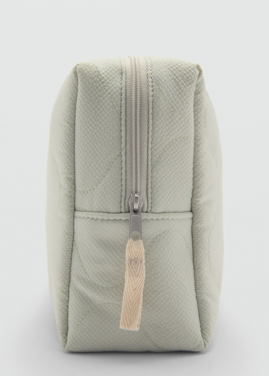 Quilted cosmetic bag - Pastel Green