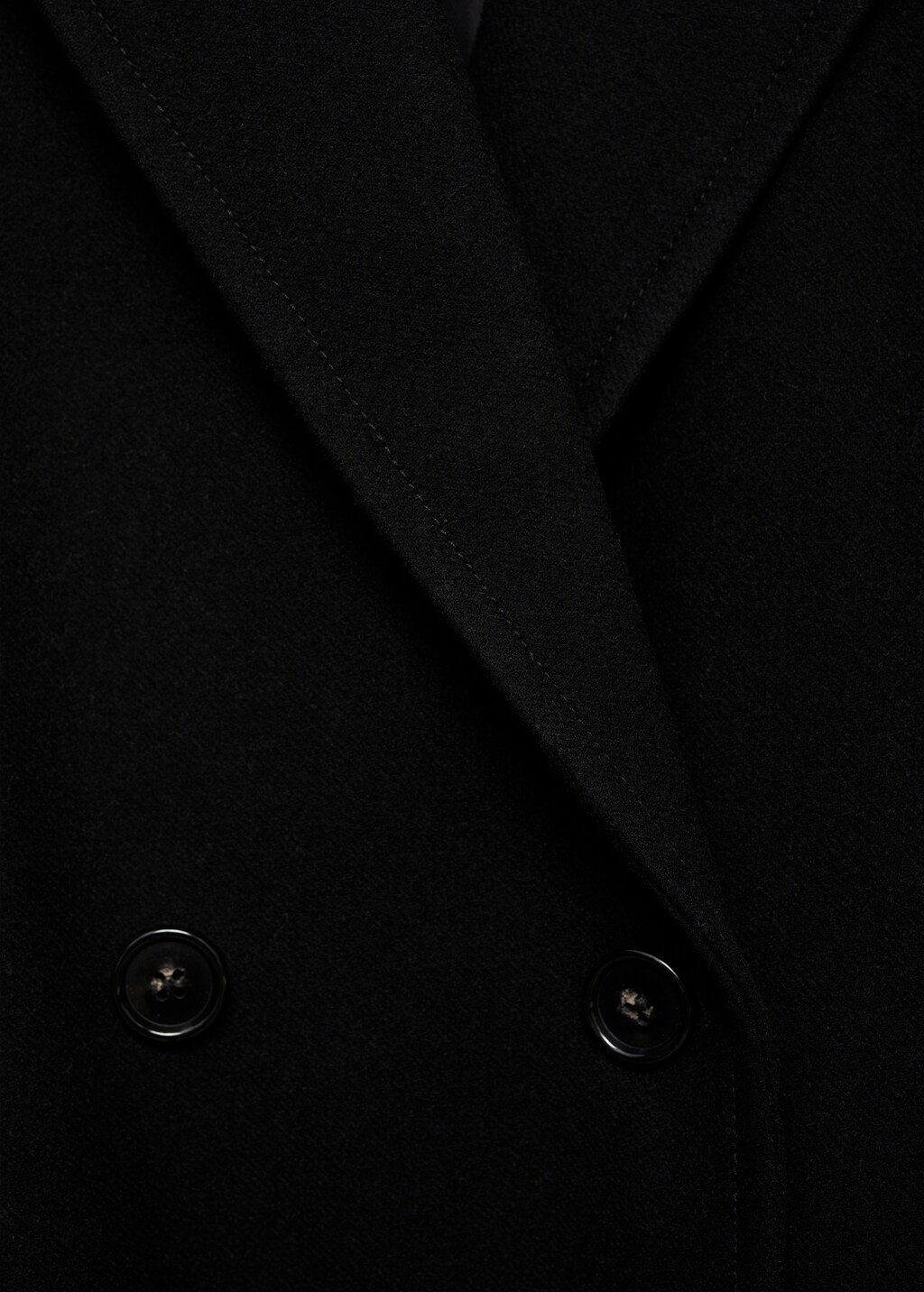 Double-breasted wool coat - Dark Navy