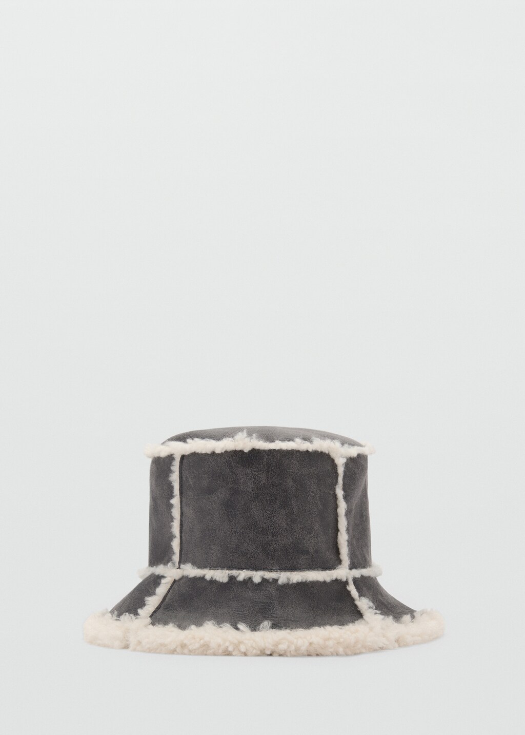 Shearling bucket hat - Chocolate