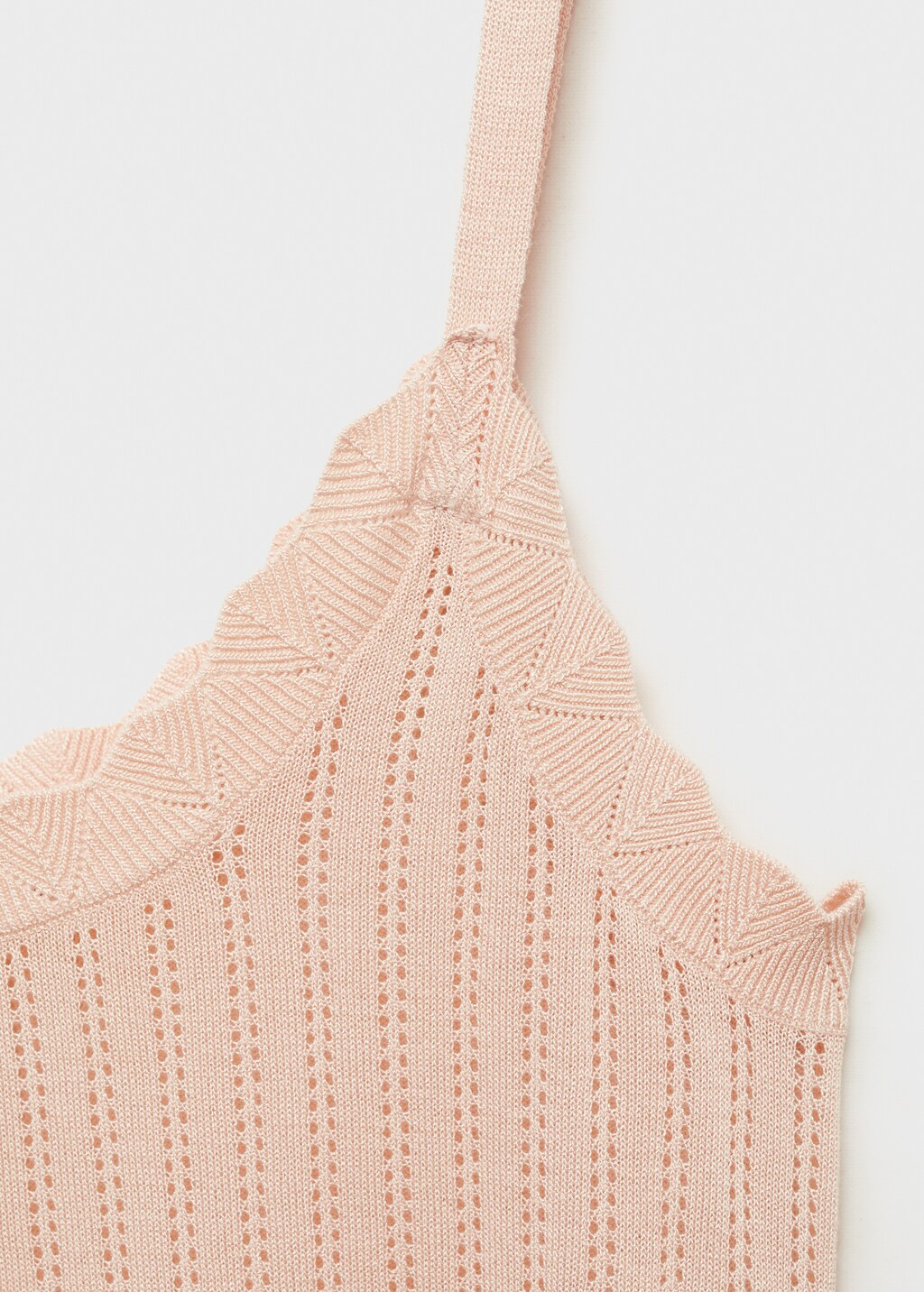 Nightgown with pointelle detail - White