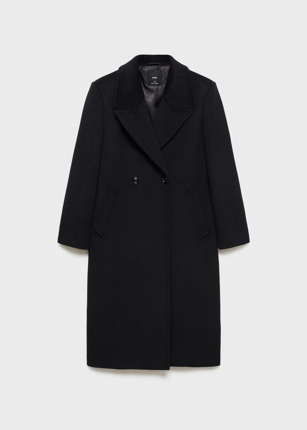 Lapels wool coat - Grey