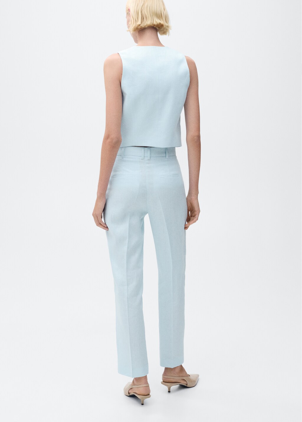 Linen suit trousers - Off White