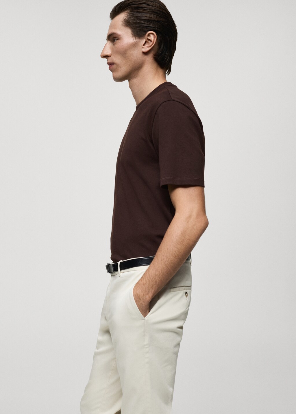 Medium weight regular fit T-shirt - Black