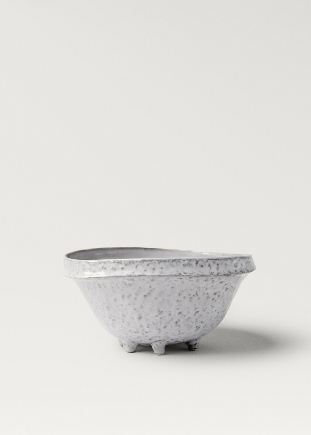 Regular stoneware salad bowl - White