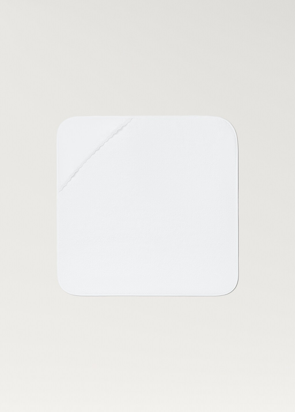 Children's hooded towel - White