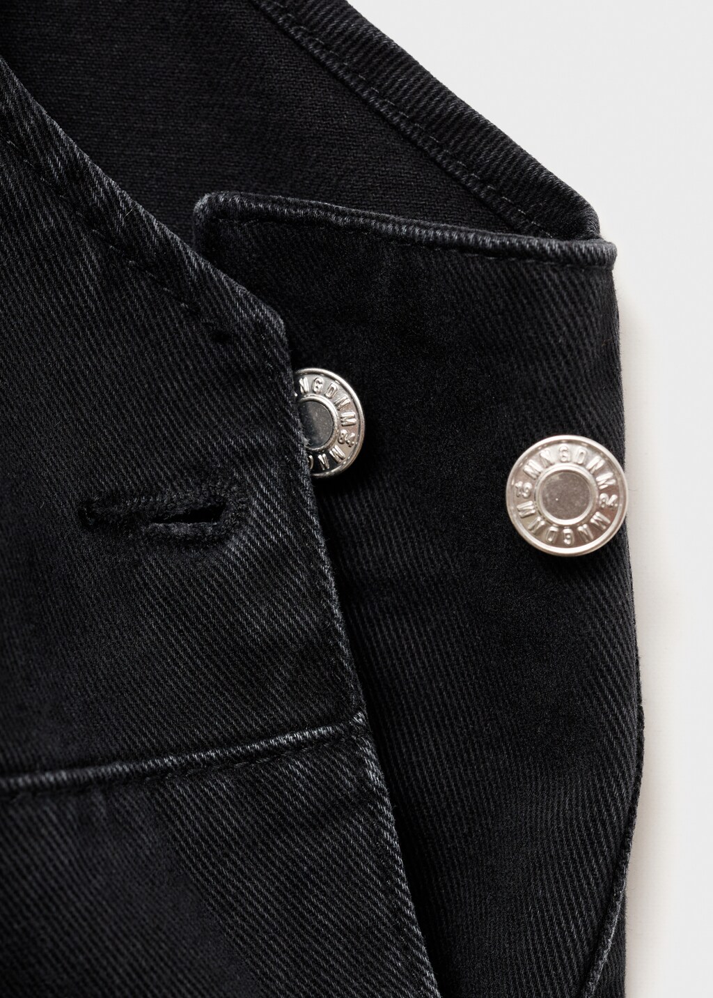 Maternity denim dungarees - Black denim