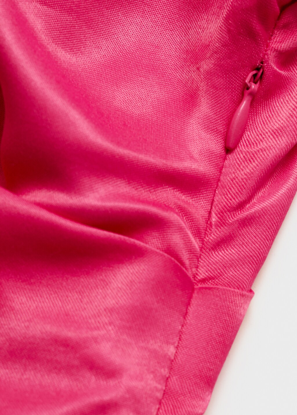 Draped asymmetrical midi-dress - Ecru