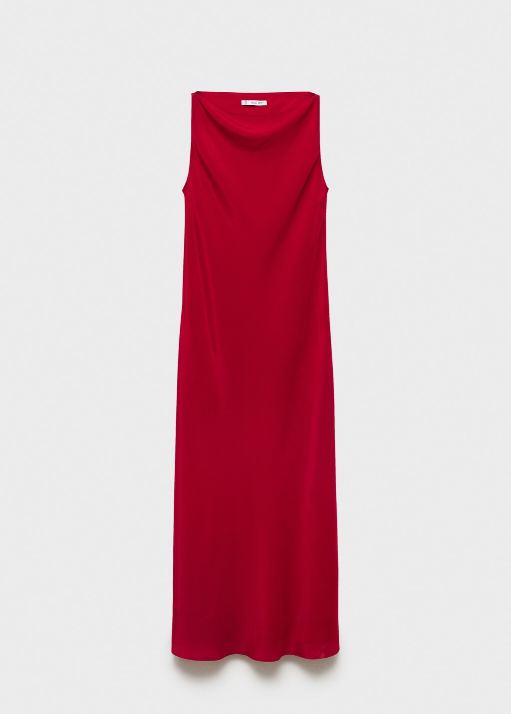 Satin midi dress - Wine