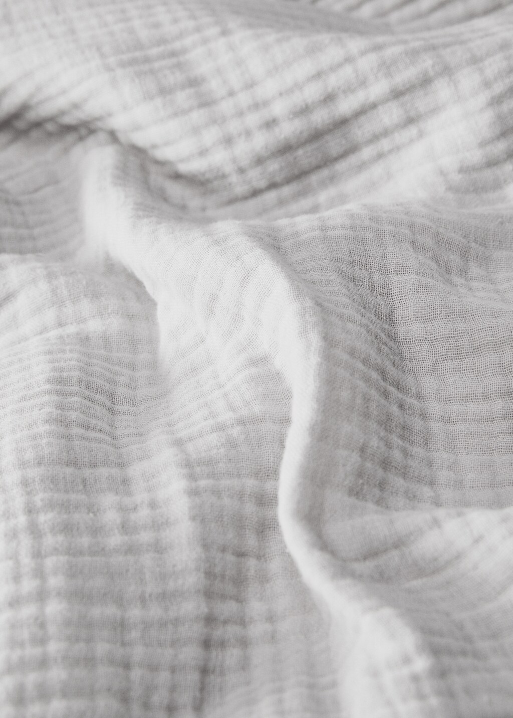 Cotton gauze duvet cover 150cm - Light/Pastel Grey