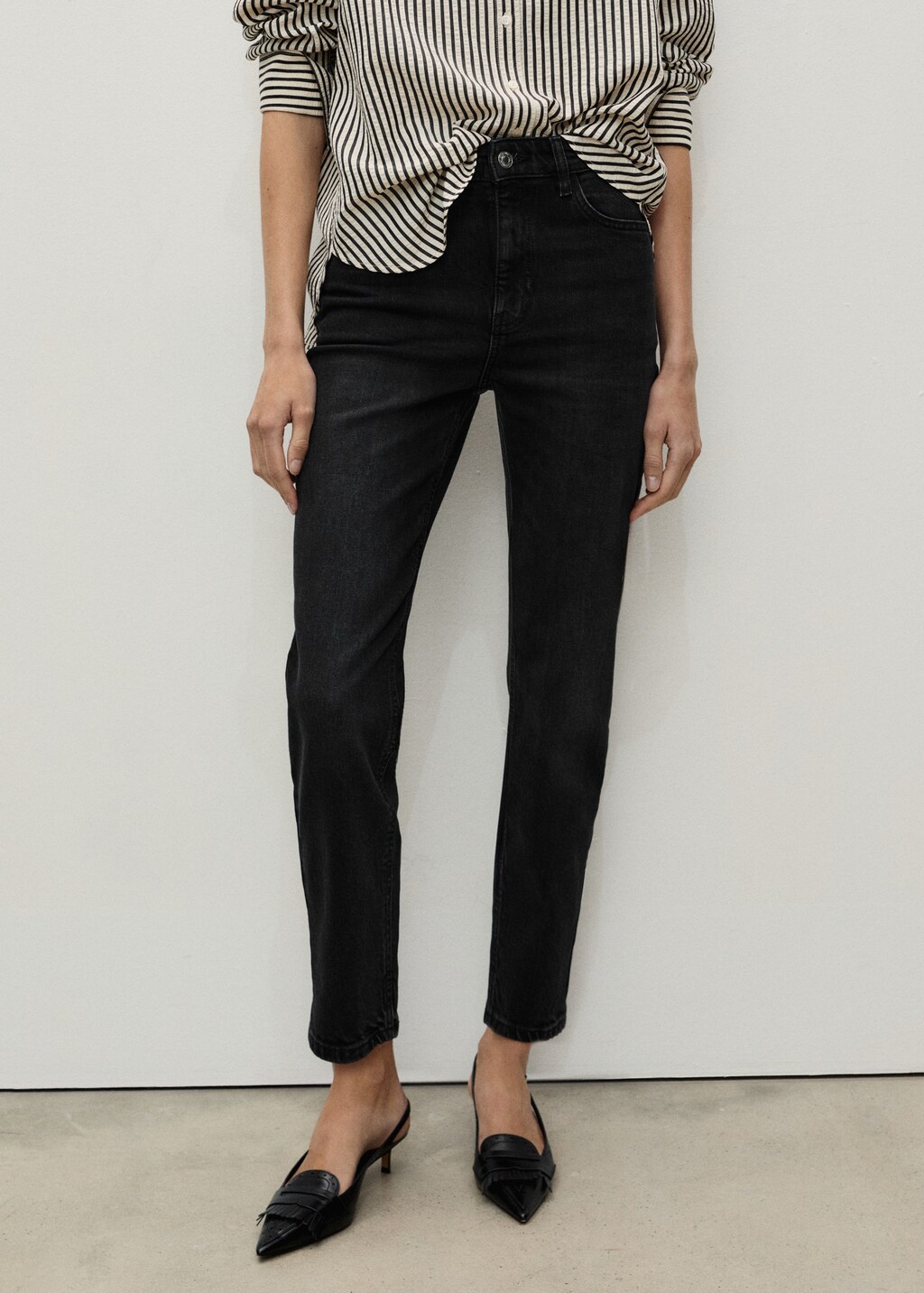 Newmom comfort high-rise jeans - Medium Blue