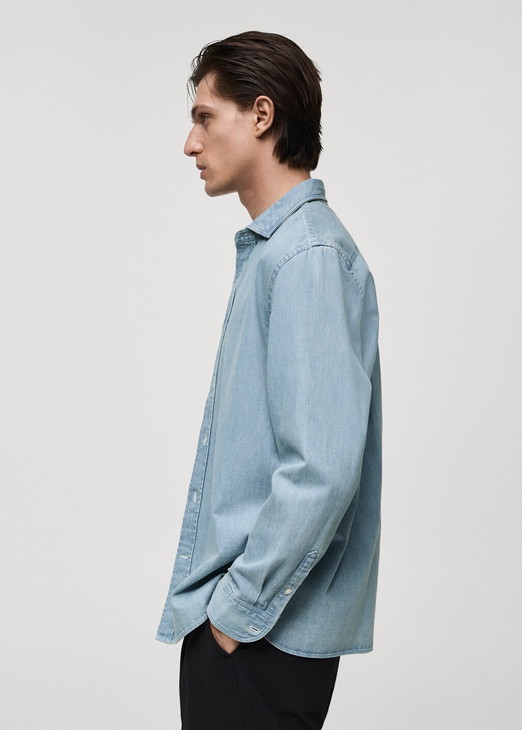 Regular fit denim shirt - Medium Blue