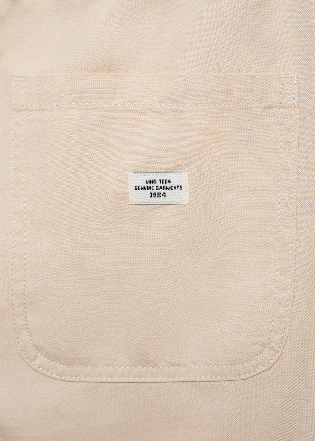 Cotton linen-blend trousers - Sand