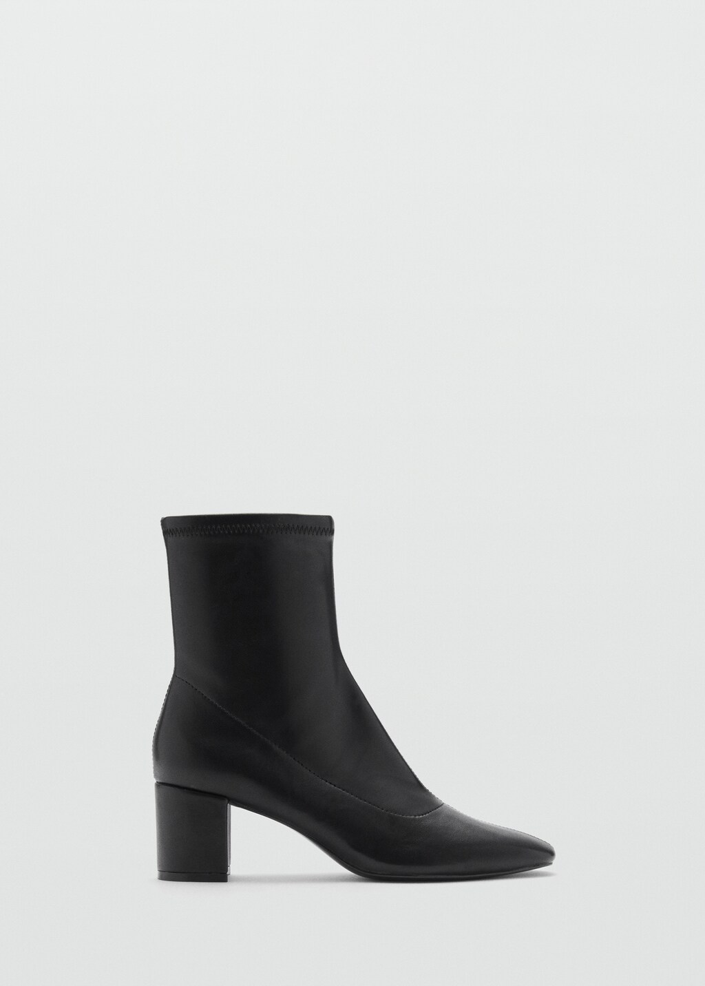 Block-heel ankle boots - Black