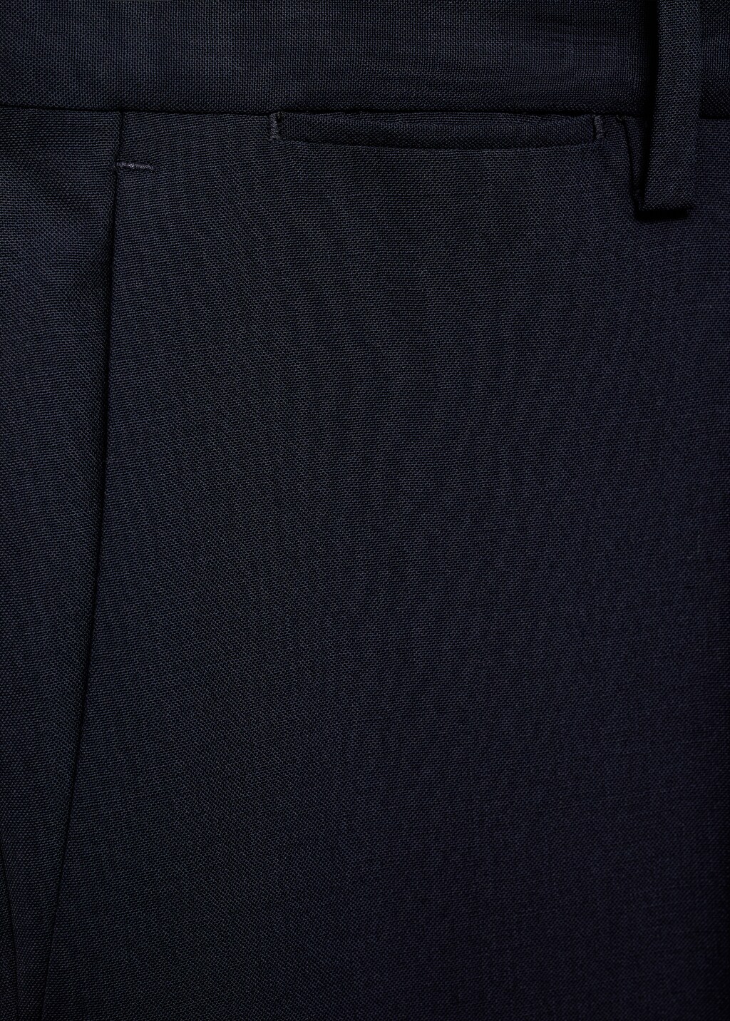 Turin 100% virgin wool suit trousers - Ink Blue