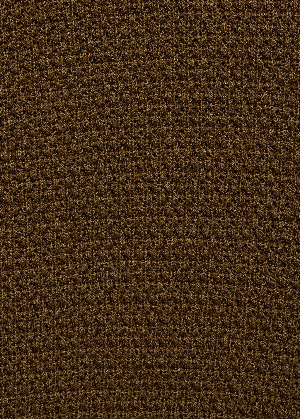 Structured knitted shirt - Brown