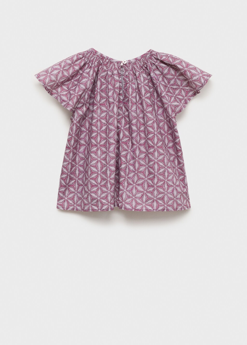 Printed cotton blouse - Pink
