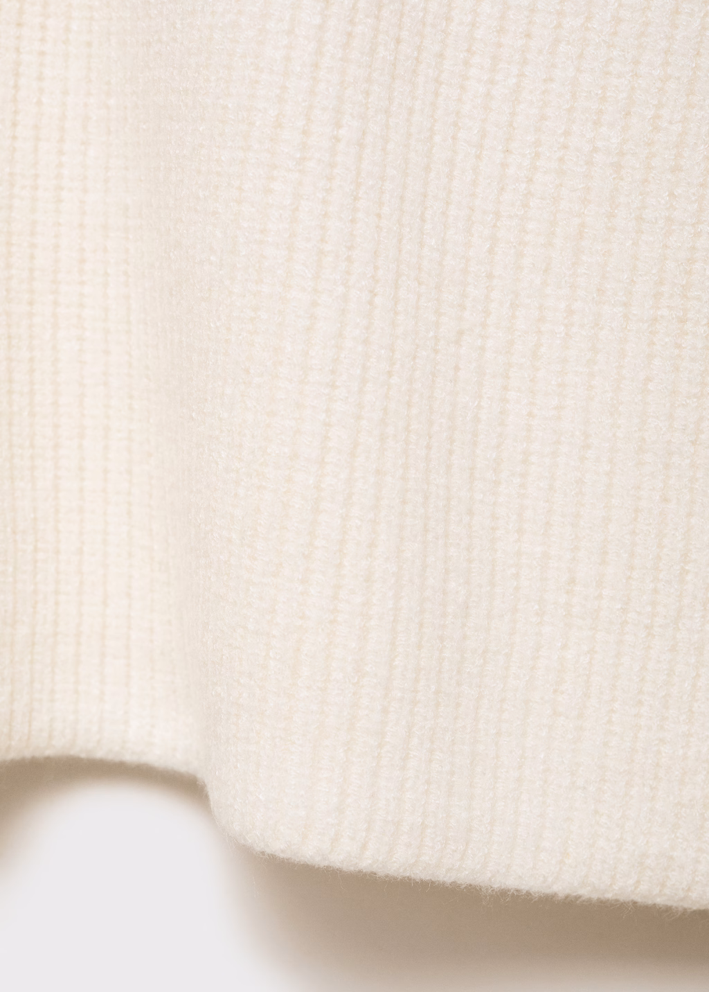 Knitted polo-neck sweater - Grey