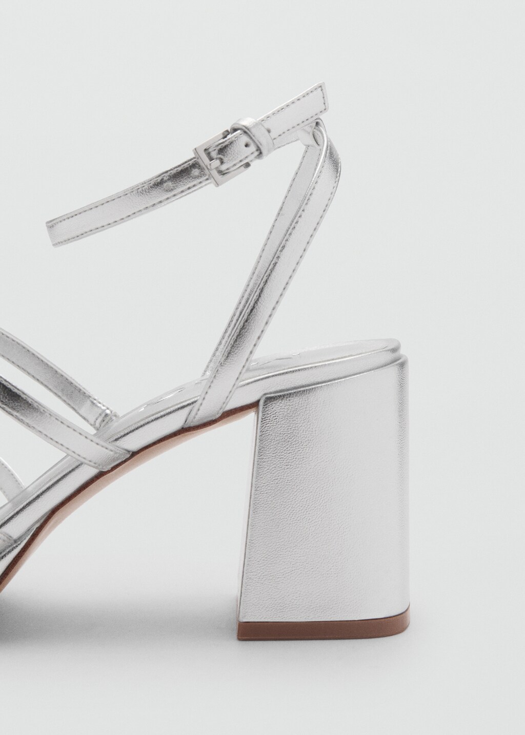 Strappy heeled sandals - Silver