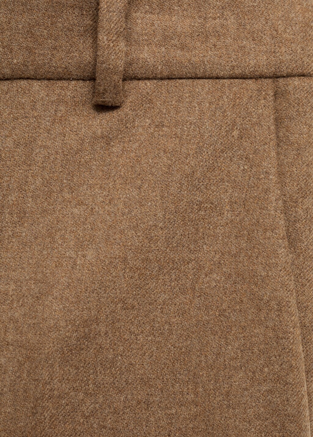 Wool-blend suit trousers - Tobacco Brown