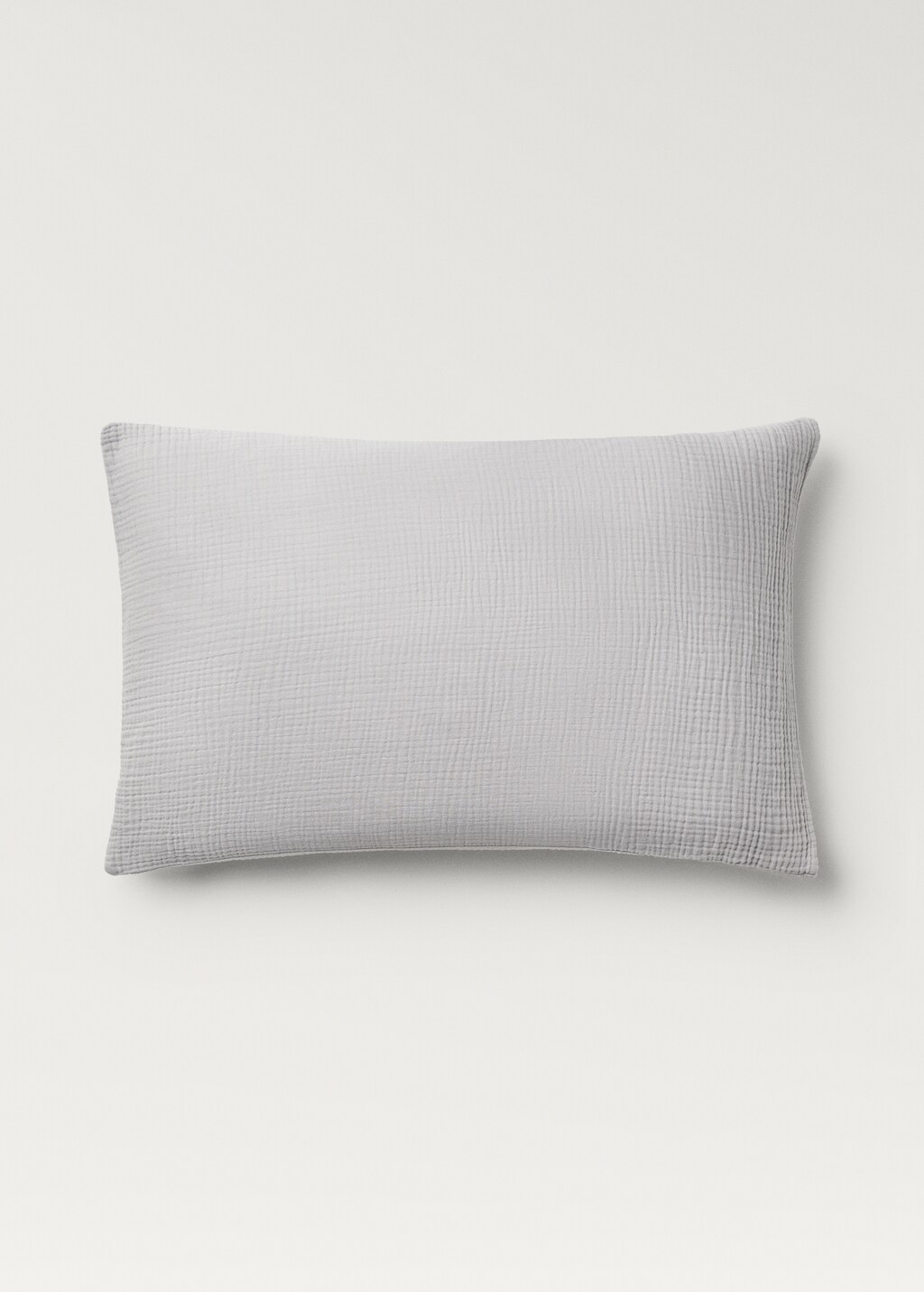 Cotton gauze pillowcase, 50x75 cm - Light/Pastel Grey