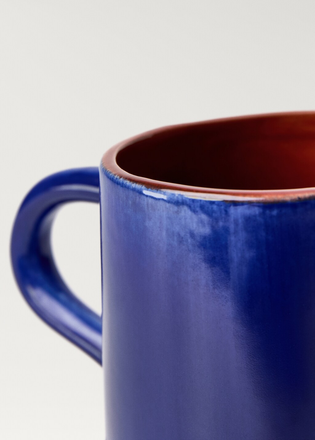 Vase chinaware handles big wave - Lilac