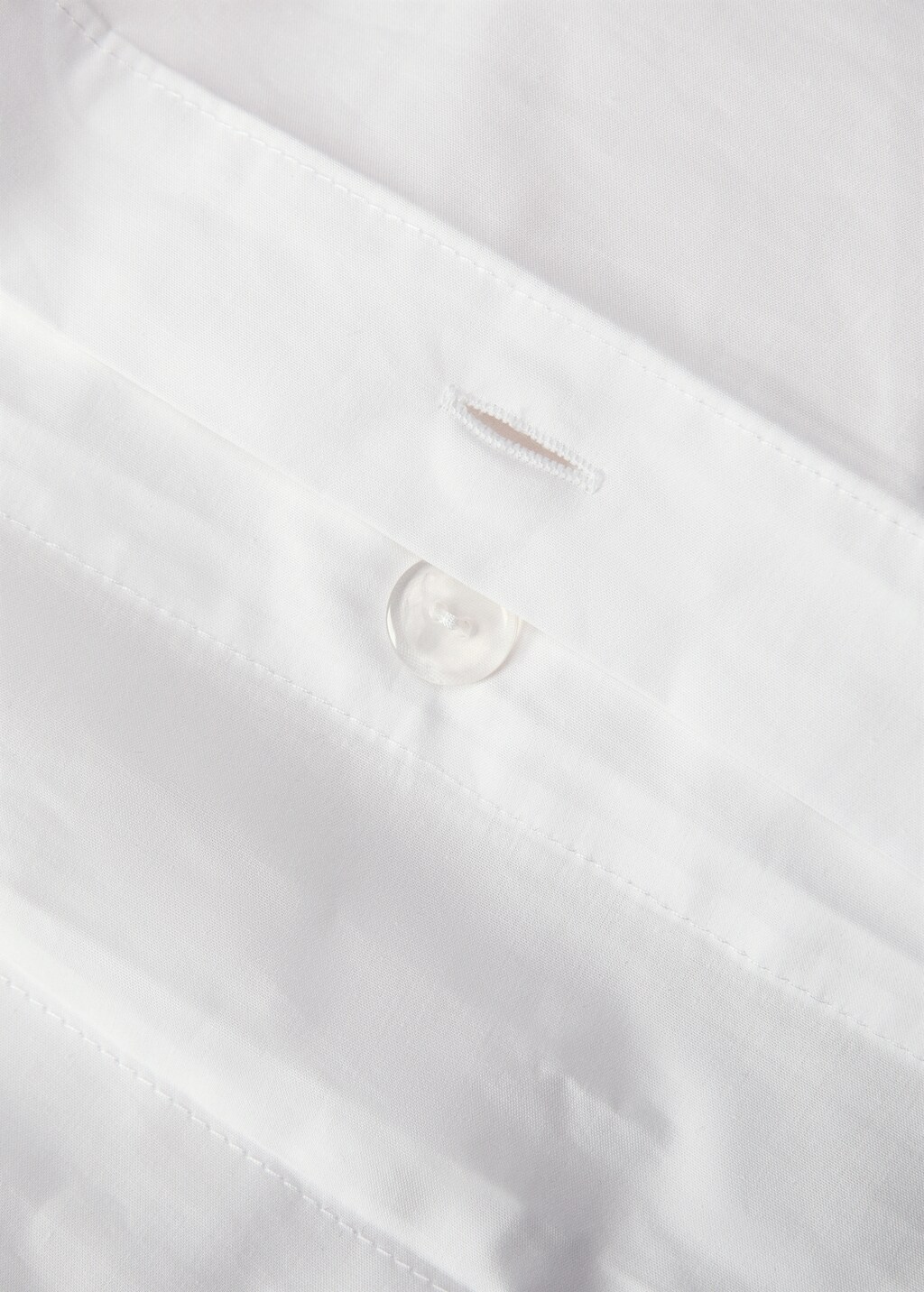 Cotton percale duvet cover with overlock, 150/160 cm - Light/Pastel Grey