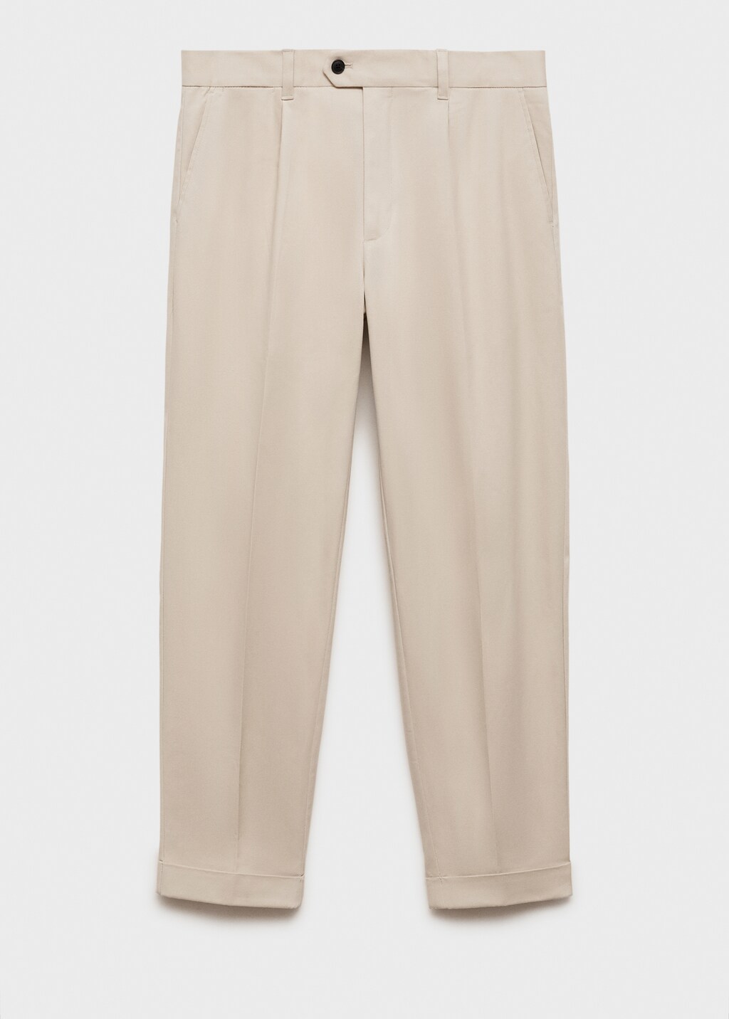Pleated trousers under cuff - Khaki
