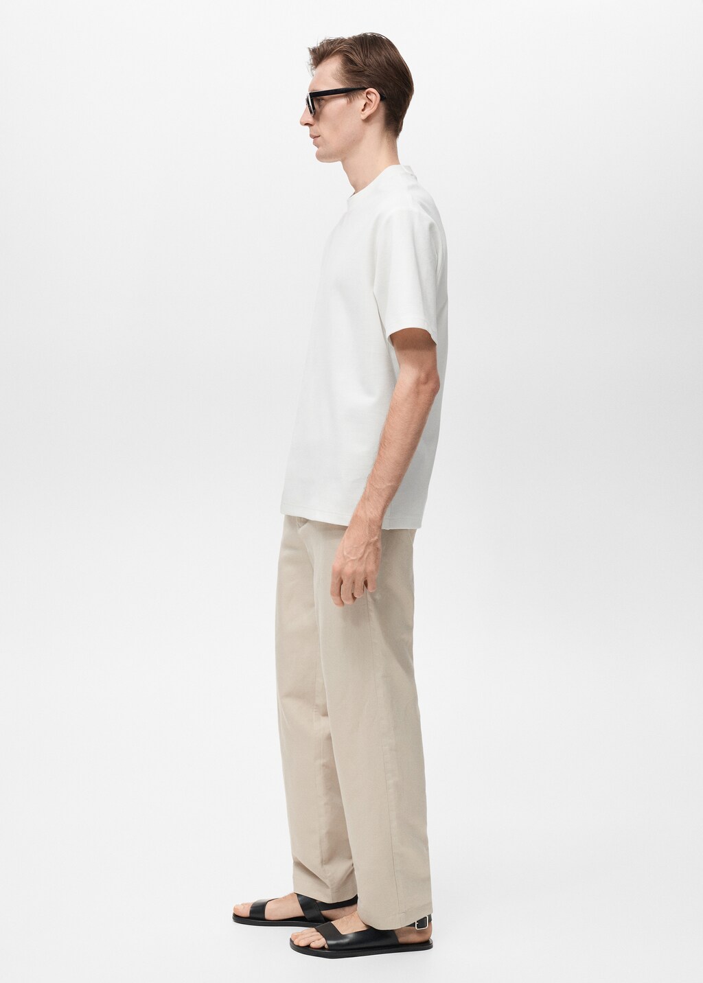 Regular-fit textured t-shirt - Dark Green