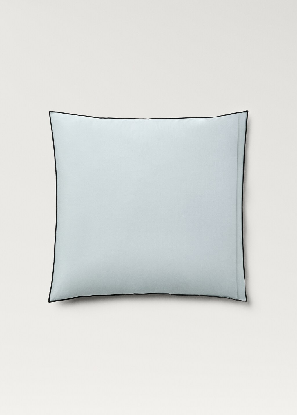 Reversible cotton percale pillowcase, 60x60 cm - Caramel