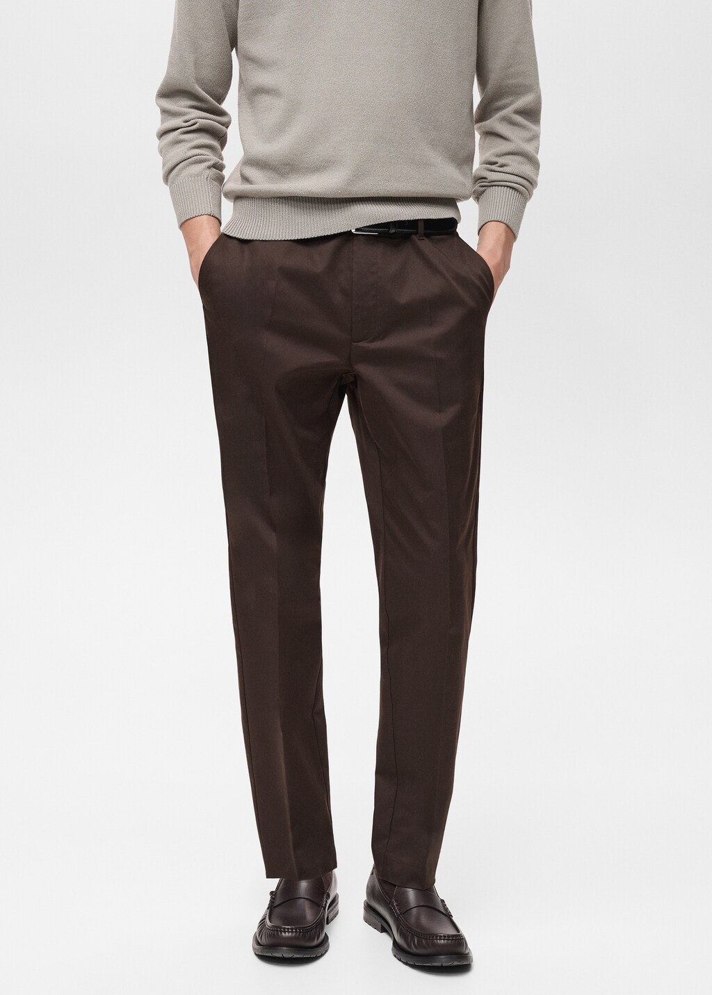 Dublino slim-fit chino trousers - Ice Grey