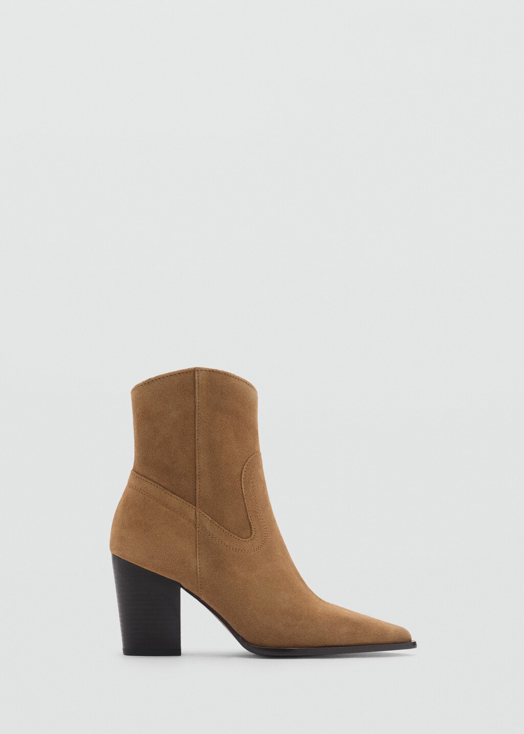 Suede leather ankle boots - Tobacco Brown