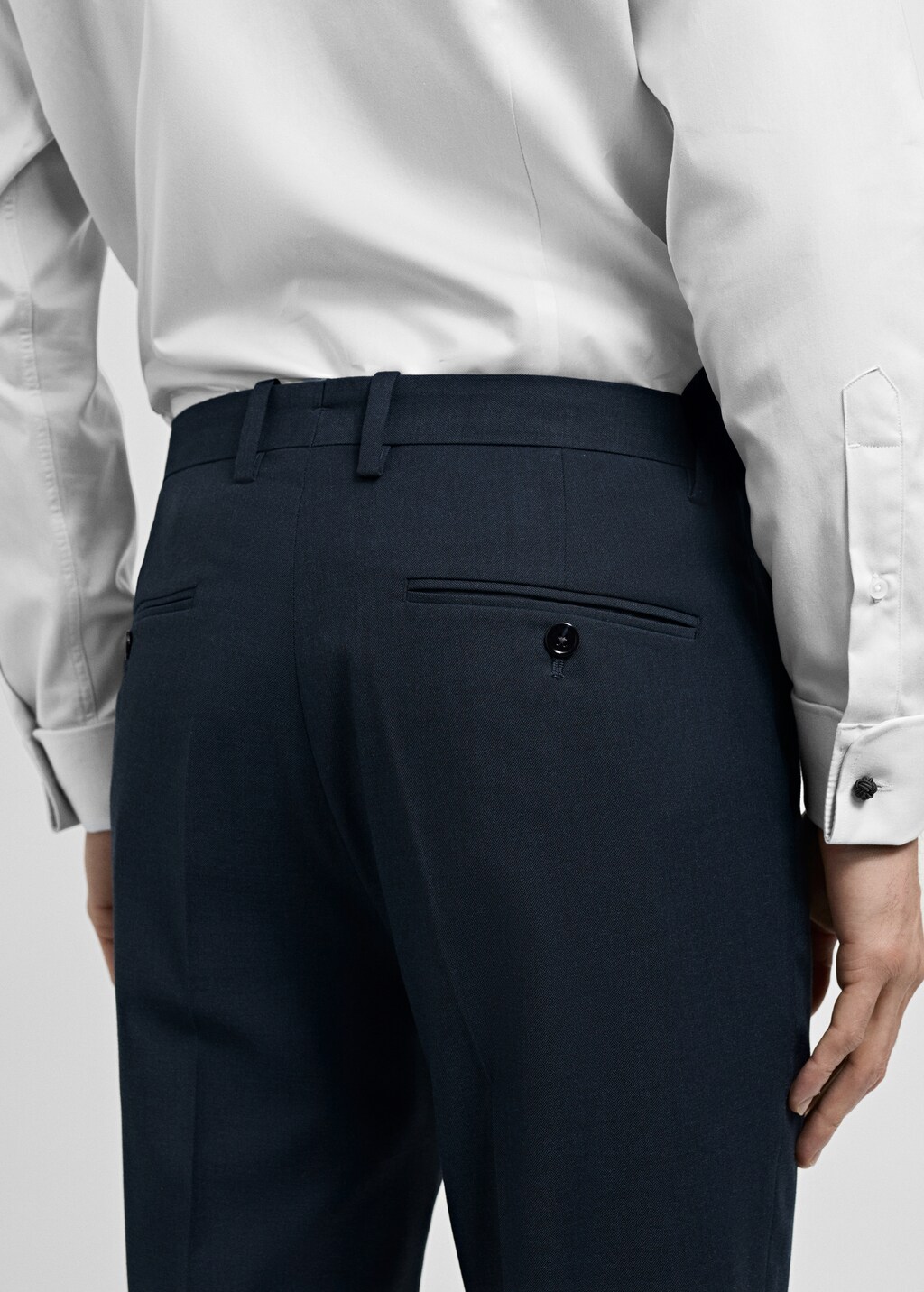 Milan slim-fit suit trousers - Grey