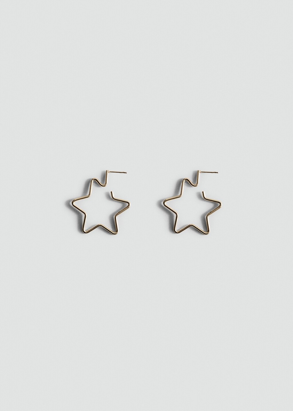 Star hoop earrings - Gold