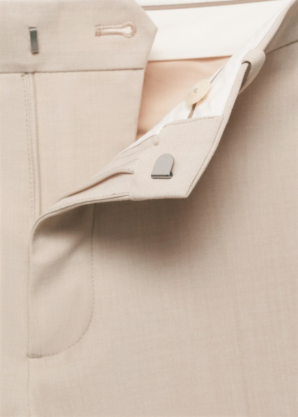 Stretch fabric super slim-fit suit trousers - Blue