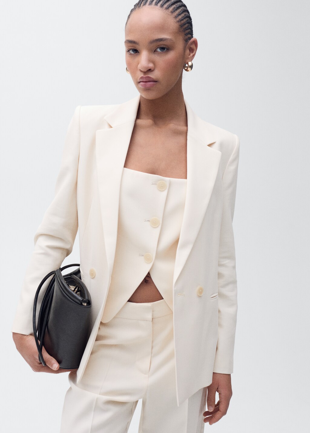 Straight suit trousers - Blue