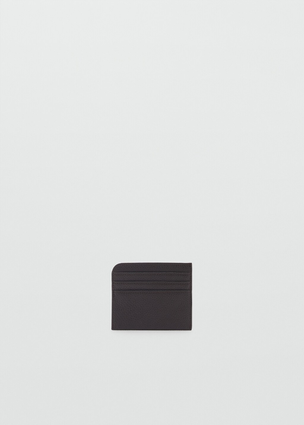 Pebbled cardholder - Black