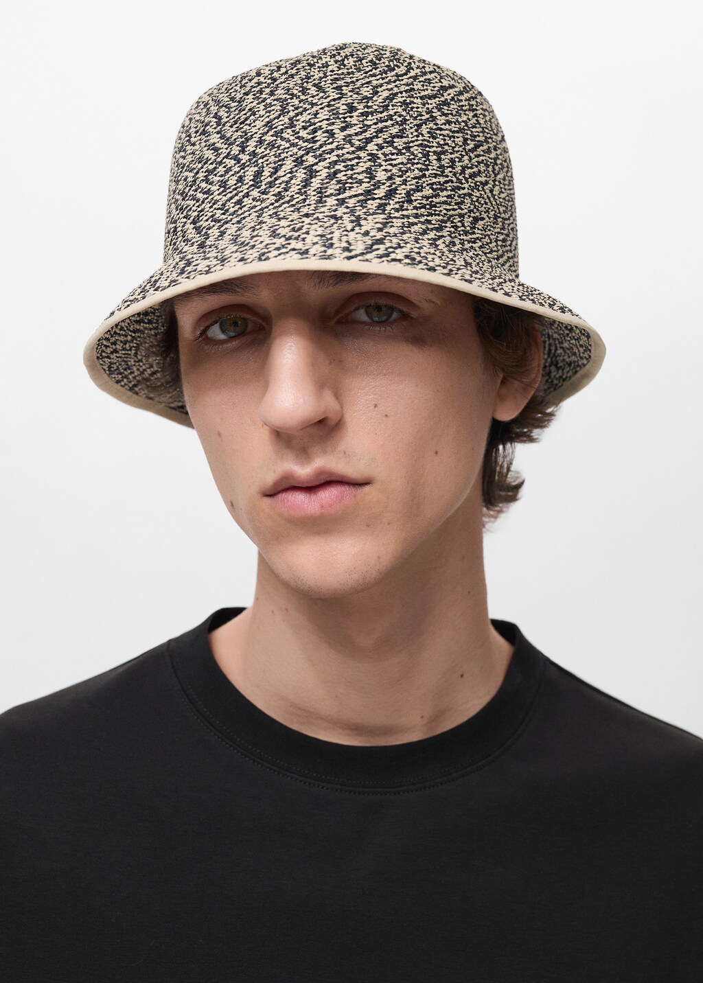 Straw bucket hat - Beige
