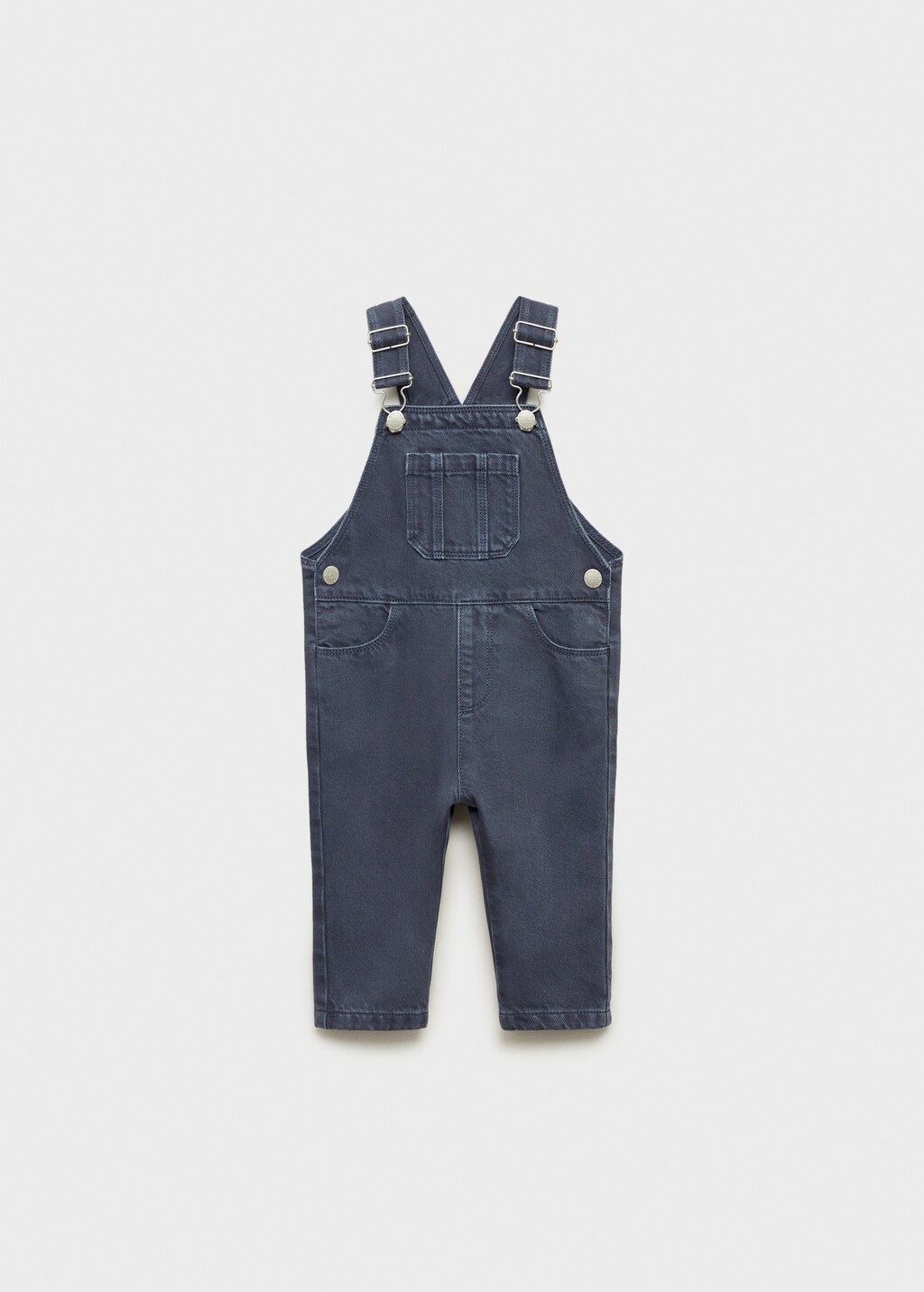 Long denim dungarees - Tobacco Brown