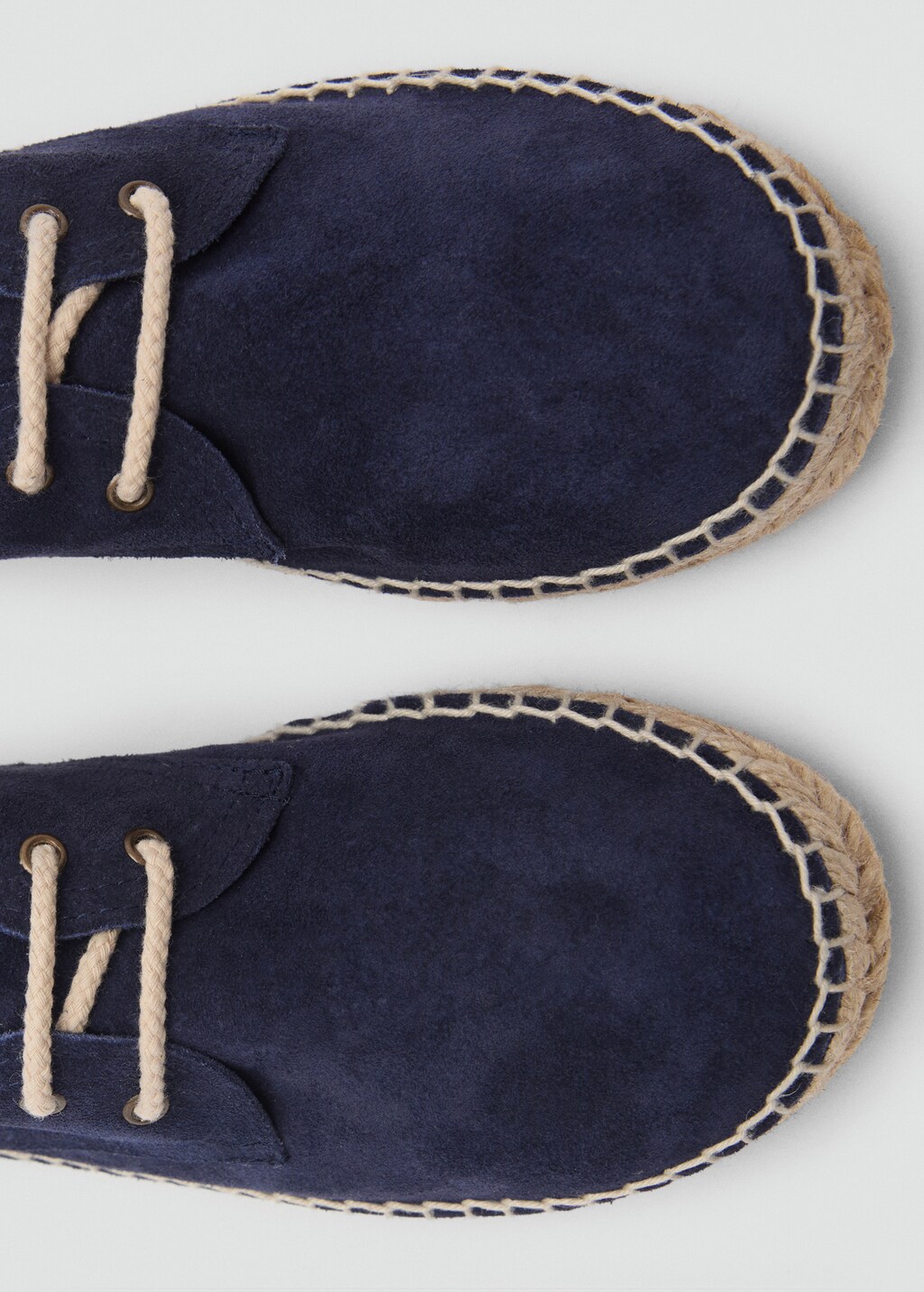 Laces suede espadrilles - Blue
