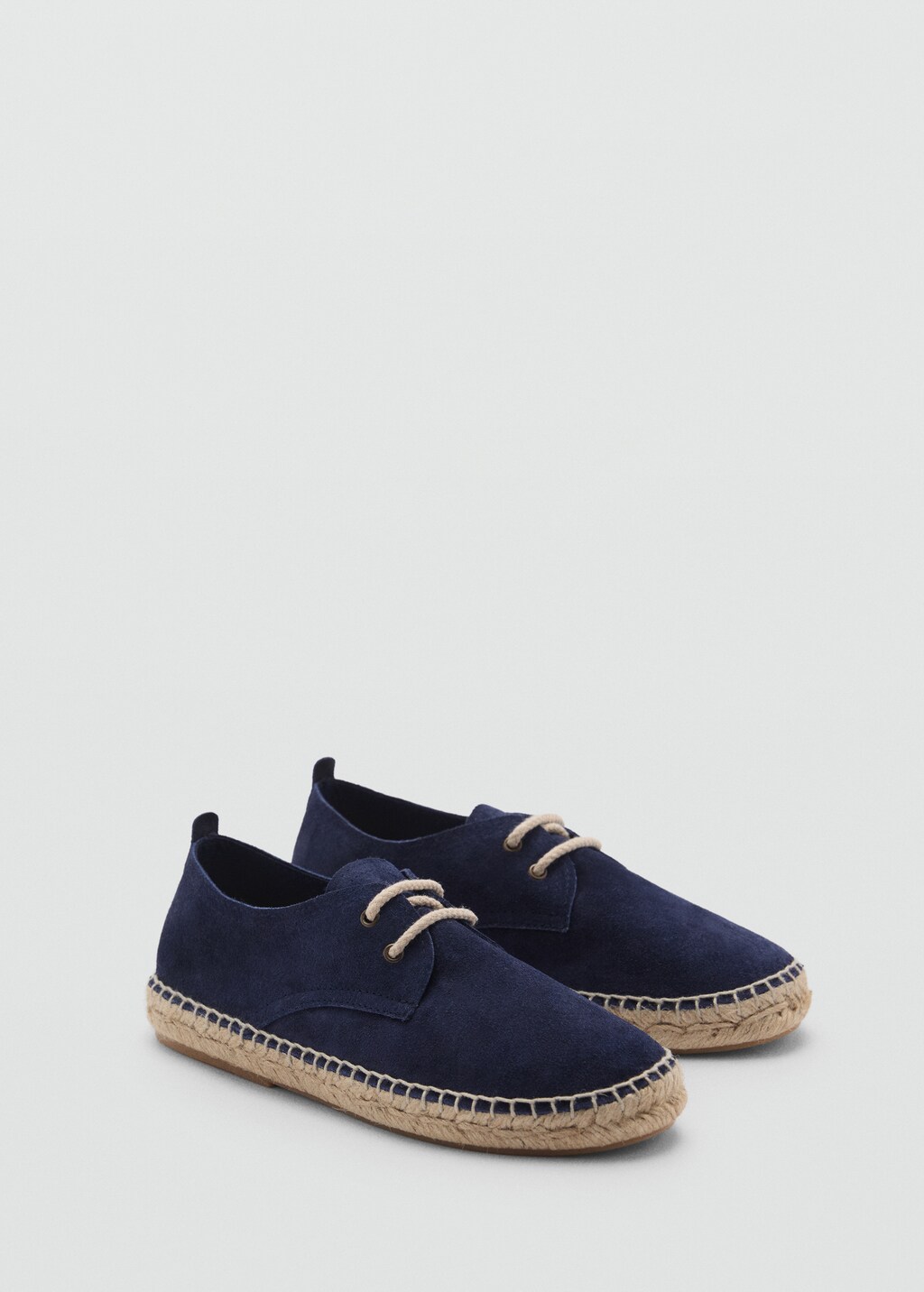 Laces suede espadrilles - Blue