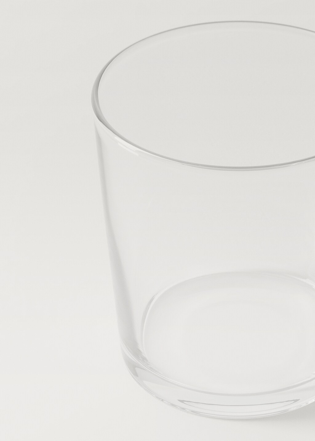 Plain glass tumbler - Ice Grey
