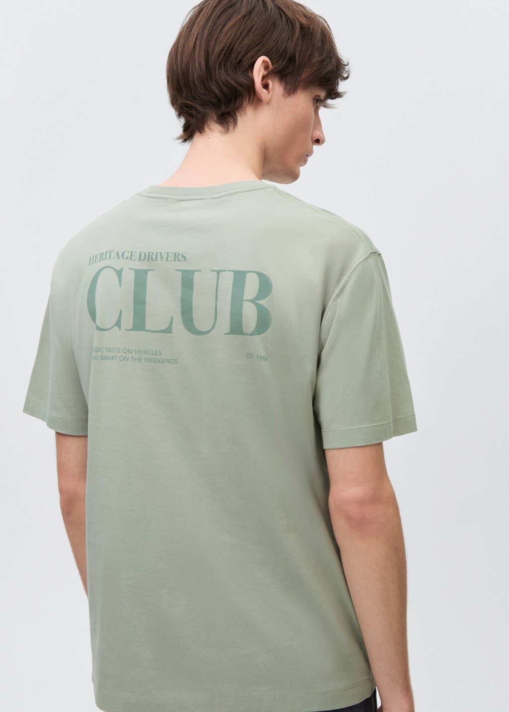Printed cotton-blend T-shirt - Mint Green