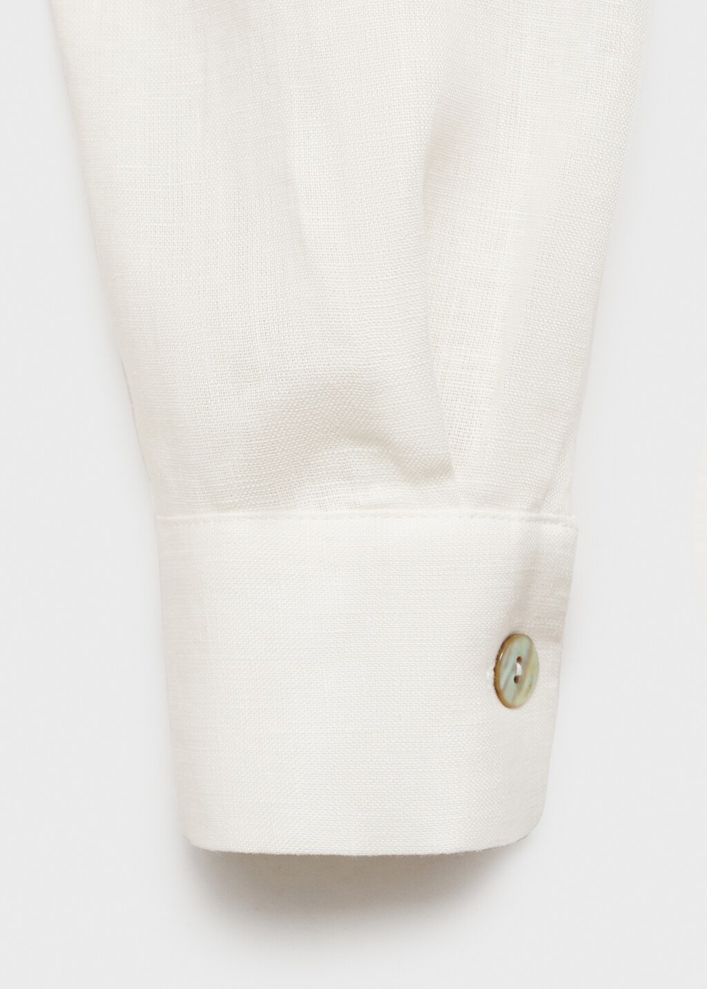 Linen long shirt - Vanilla