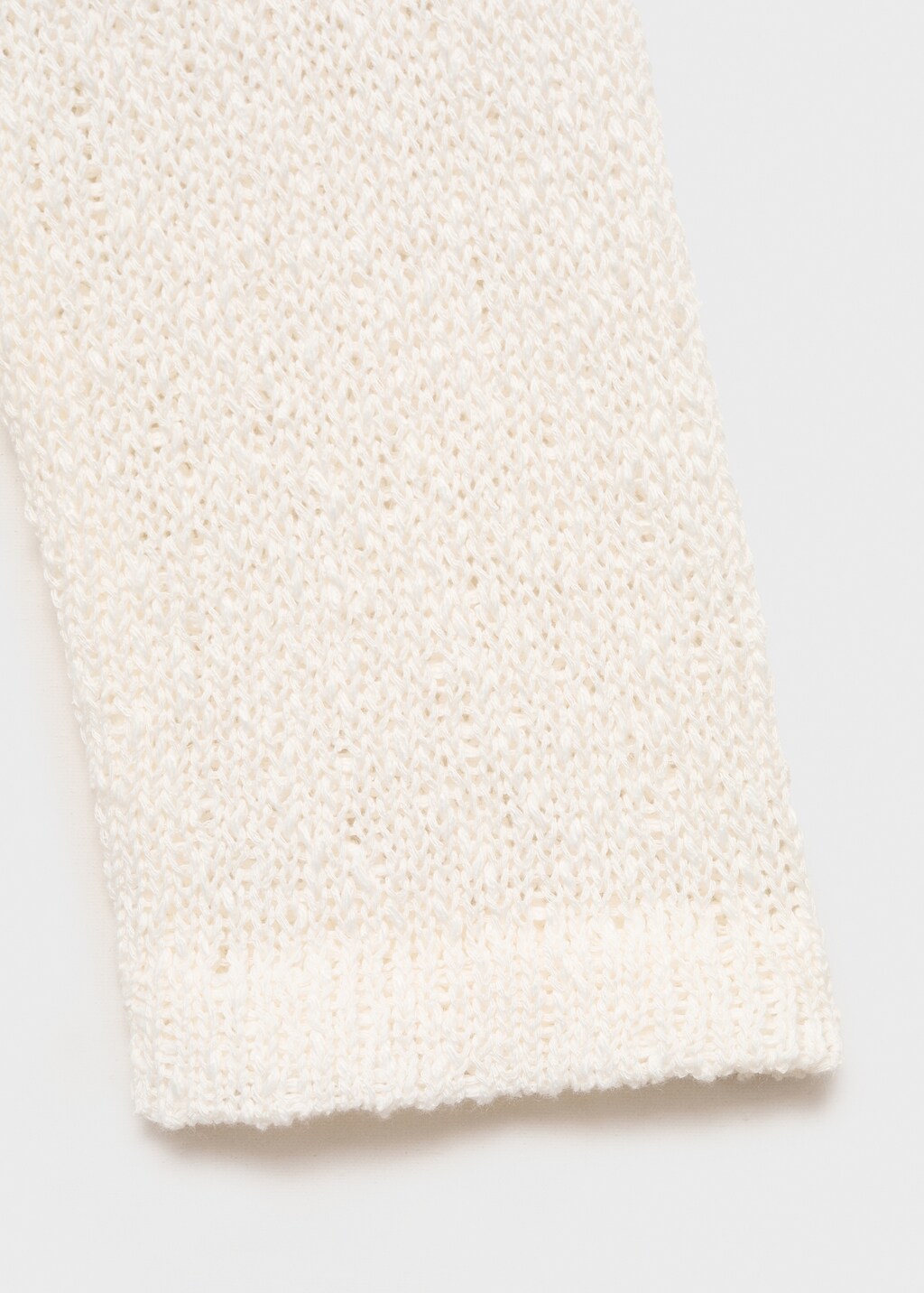 Textured knit sweater - Off White