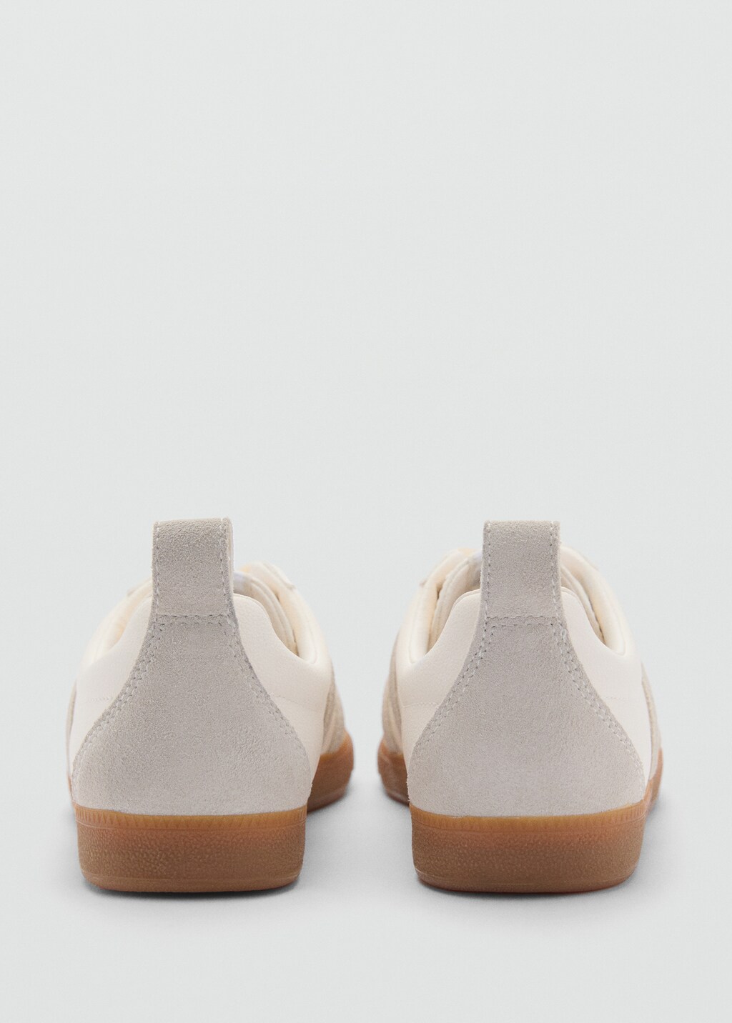 Contrast panel sneakers - White