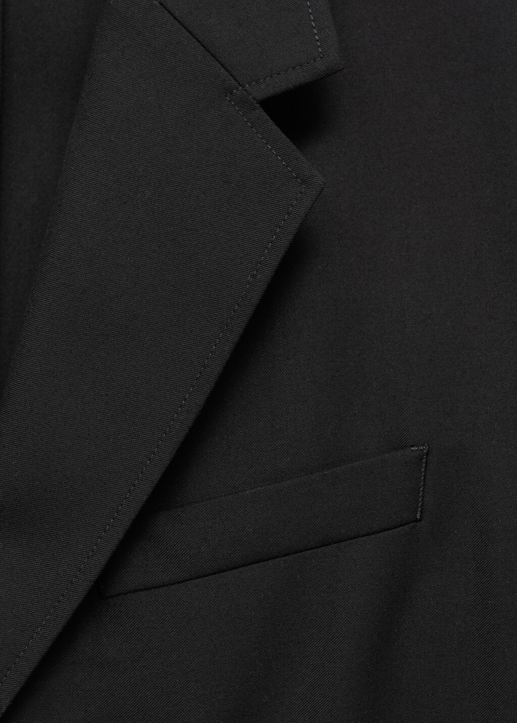 Relaxed fit suit blazer - Black