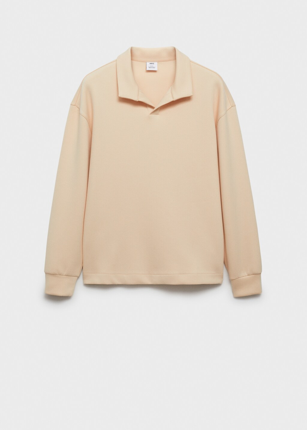 Relaxed-fit polo sweatshirt - Khaki