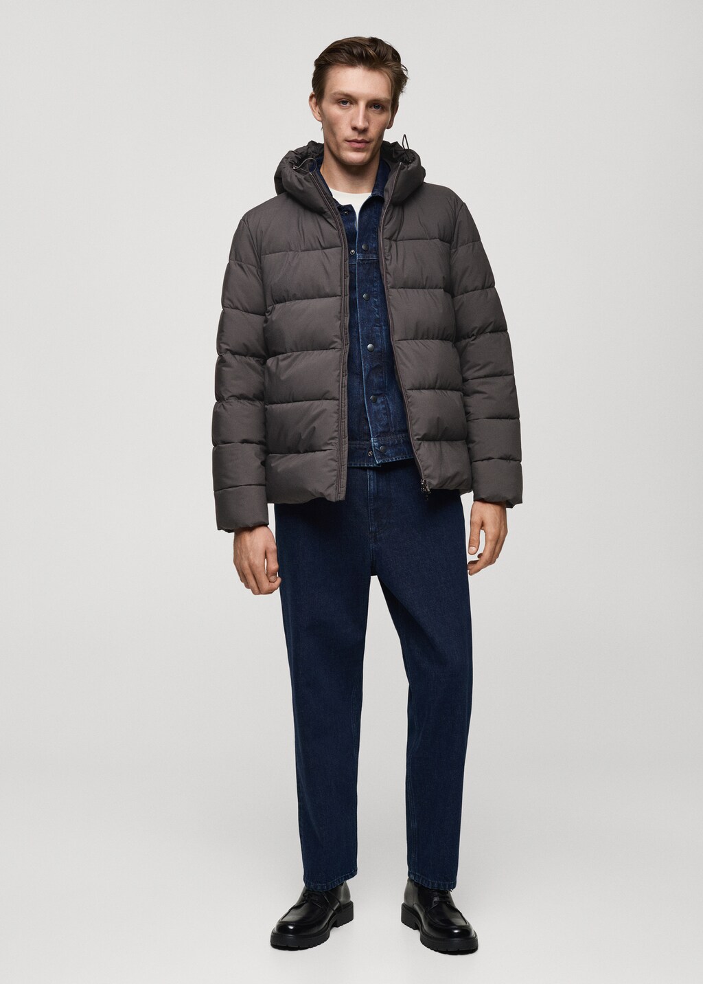 Thermoregulating waterproof padded anorak - Black