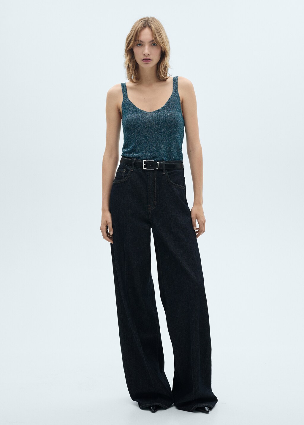 Lurex knitted top - Gold